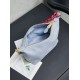 Qualità superiore Replica Borsa a tracolla Miu Miu gabardine 5NE841 blu Imitazione Outlet