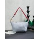 Qualità superiore Replica Borsa a tracolla Miu Miu gabardine 5NE841 blu Imitazione Outlet