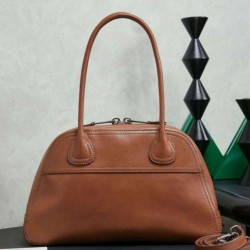 Qualità superiore Replica Borsa tote Miu Miu Vivant nappa 5BB199 marrone Imitazione Outlet