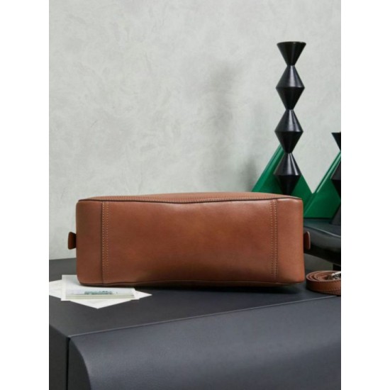 Qualità superiore Replica Borsa tote Miu Miu Vivant nappa 5BB199 marrone Imitazione Outlet