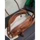 Qualità superiore Replica Borsa tote Miu Miu Vivant nappa 5BB199 marrone Imitazione Outlet