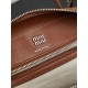 Qualità superiore Replica Borsa tote Miu Miu Vivant nappa 5BB199 marrone Imitazione Outlet
