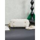 Qualità superiore Replica Borsa tote Miu Miu Arcadie nappa trapuntata 5BB123 Bianco Imitazione Outlet