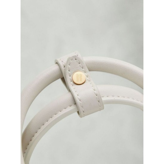 Qualità superiore Replica Borsa tote Miu Miu Arcadie nappa trapuntata 5BB123 Bianco Imitazione Outlet
