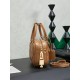 Qualità superiore Replica Borsa tote Miu Miu Arcadie nappa trapuntata 5BB123 marrone Imitazione Outlet