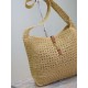 Qualità superiore Replica Borsa hobo YSL Saint Laurent Le 5 à 7 in rafia Naturale Imitazione Outlet
