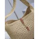 Qualità superiore Replica Borsa hobo YSL Saint Laurent Le 5 à 7 in rafia Naturale Imitazione Outlet