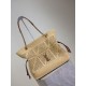 Qualità superiore Replica Borse shopping Jamie YSL Saint Laurent Rafia Naturale Imitazione Outlet