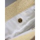 Qualità superiore Replica Borse shopping Jamie YSL Saint Laurent Rafia Naturale Imitazione Outlet