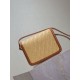 Qualità superiore Replica Borsa a tracolla in rafia YSL Saint Laurent Solferino 19cm Imitazione Outlet