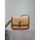 Qualità superiore Replica Borsa a tracolla in rafia YSL Saint Laurent Solferino 19cm Imitazione Outlet