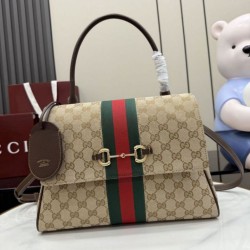 Qualità superiore Replica Borsa a mano media Gucci Paparazzo 875018 Marrone Imitazione Outlet