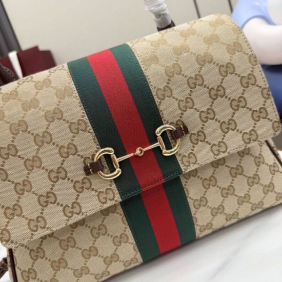 Qualità superiore Replica Borsa a mano media Gucci Paparazzo 875018 Marrone Imitazione Outlet