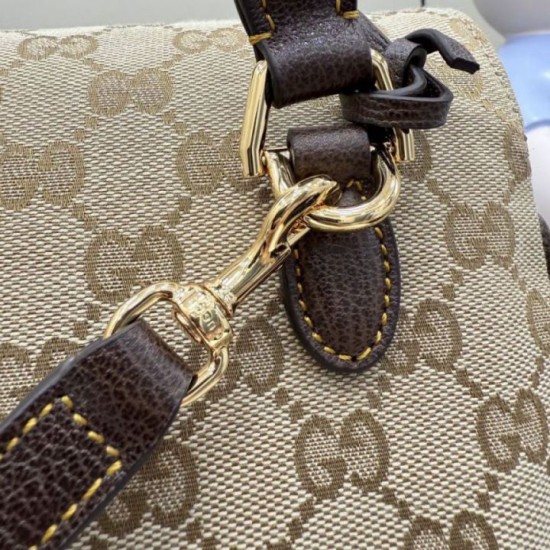 Qualità superiore Replica Borsa a mano grande Gucci Paparazzo 875019 Marrone Imitazione Outlet