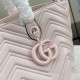 Qualità superiore Replica Borsa tote media Gucci 855279 GG Marmont Rosa Imitazione Outlet