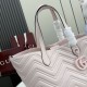 Qualità superiore Replica Borsa tote media Gucci 855279 GG Marmont Rosa Imitazione Outlet