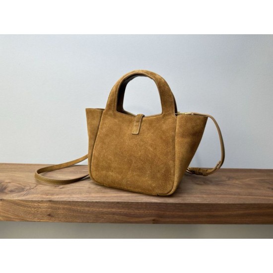 Qualità superiore Replica Borsa tote YSL Saint Laurent Le 5 À 7 Baby Bea scamosciata Imitazione Outlet