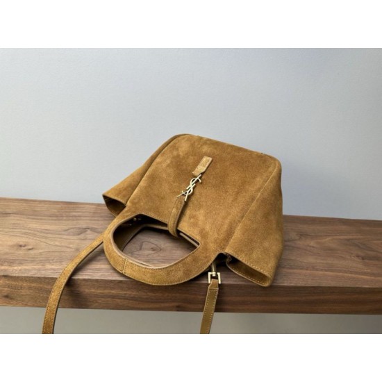 Qualità superiore Replica Borsa tote YSL Saint Laurent Le 5 À 7 Baby Bea scamosciata Imitazione Outlet