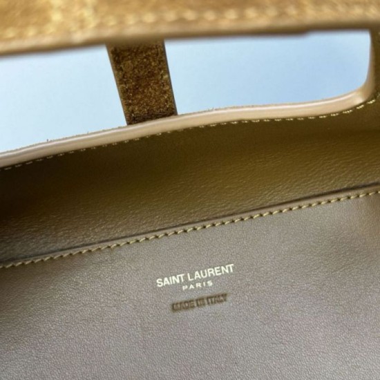 Qualità superiore Replica Borsa tote YSL Saint Laurent Le 5 À 7 Baby Bea scamosciata Imitazione Outlet