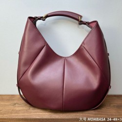 Qualità superiore Replica Borsa a tracolla grande YSL Saint Laurent Mombasa Borgogna Imitazione Outlet