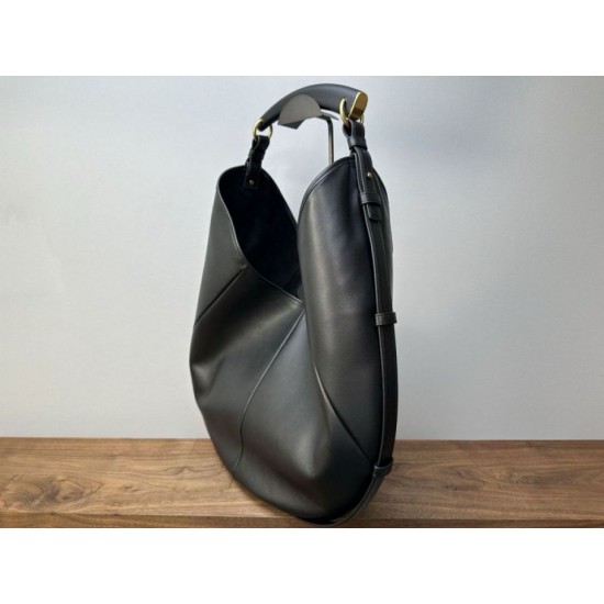Qualità superiore Replica Borsa a tracolla grande YSL Saint Laurent Mombasa nera Imitazione Outlet