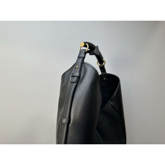 Qualità superiore Replica Borsa a tracolla grande YSL Saint Laurent Mombasa nera Imitazione Outlet