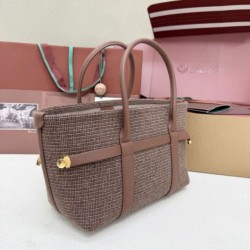 Qualità superiore Replica Borsa shopper Loro Piana Ghiera Marrone Imitazione Outlet