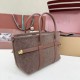 Qualità superiore Replica Borsa shopper Loro Piana Ghiera Marrone Imitazione Outlet
