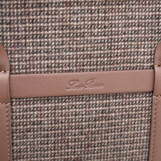 Qualità superiore Replica Borsa shopper Loro Piana Ghiera Marrone Imitazione Outlet