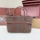 Qualità superiore Replica Borsa shopper Loro Piana Ghiera Marrone Imitazione Outlet