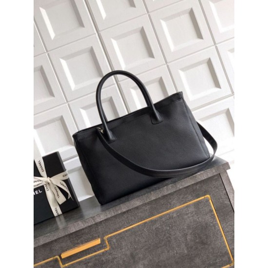 Qualità superiore Replica Borsa tote Chanel Executive Cerf nera Imitazione Outlet