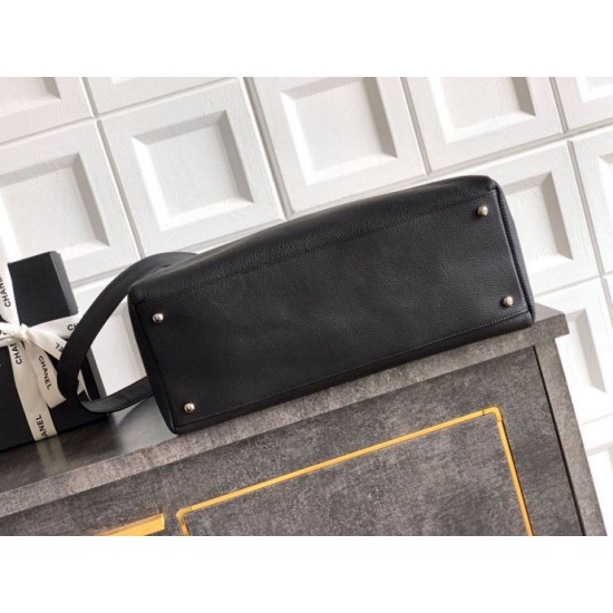 Qualità superiore Replica Borsa tote Chanel Executive Cerf nera Imitazione Outlet