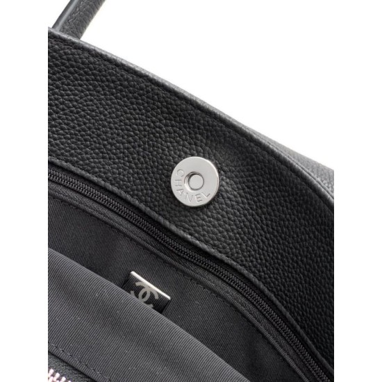 Qualità superiore Replica Borsa tote Chanel Executive Cerf nera Imitazione Outlet
