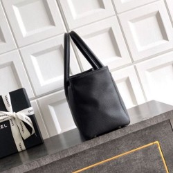 Qualità superiore Replica Borsa shopper Chanel Cerf Executive in pelle di vitello nera 32cm Imitazione Outlet