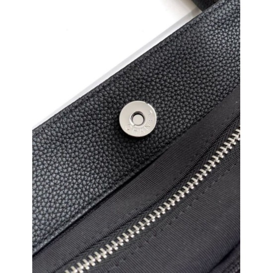 Qualità superiore Replica Borsa shopper Chanel Cerf Executive in pelle di vitello nera 32cm Imitazione Outlet