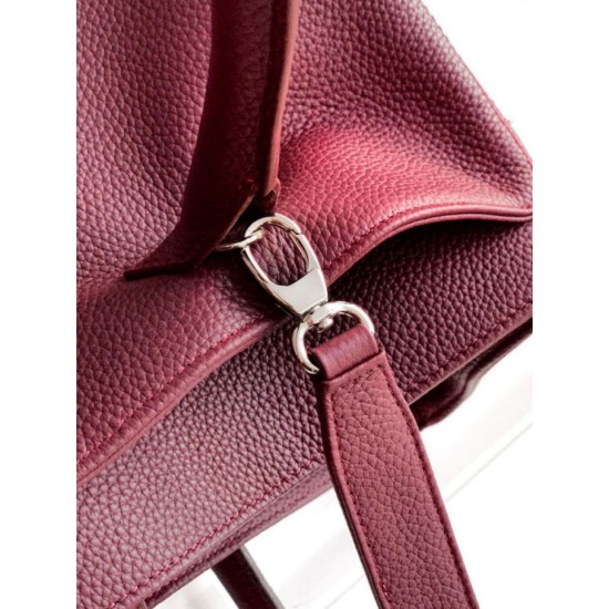 Qualità superiore Replica Borsa tote Chanel Executive Cerf Borgogna Imitazione Outlet