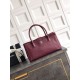 Qualità superiore Replica Borsa shopper Chanel Cerf Executive in pelle di vitello 32cm Borgogna Imitazione Outlet