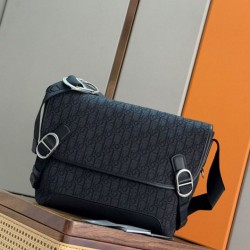 Qualità superiore Replica Borsa a tracolla da uomo Dior Jett con patta Imitazione Outlet