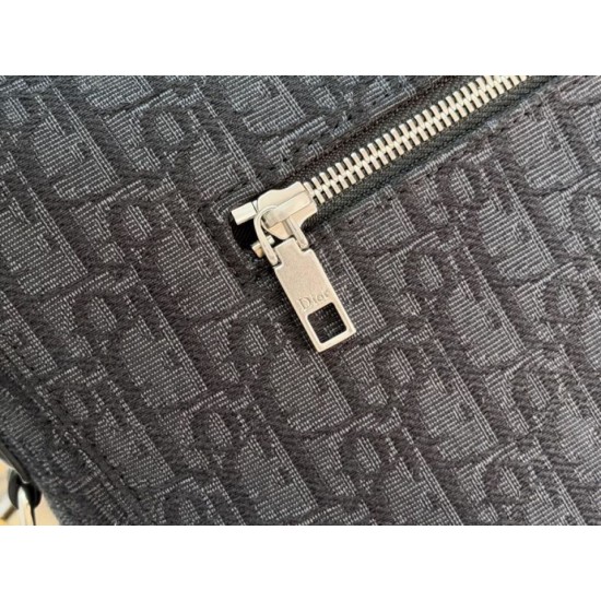 Qualità superiore Replica Borsa a tracolla da uomo Dior Jett con patta Imitazione Outlet