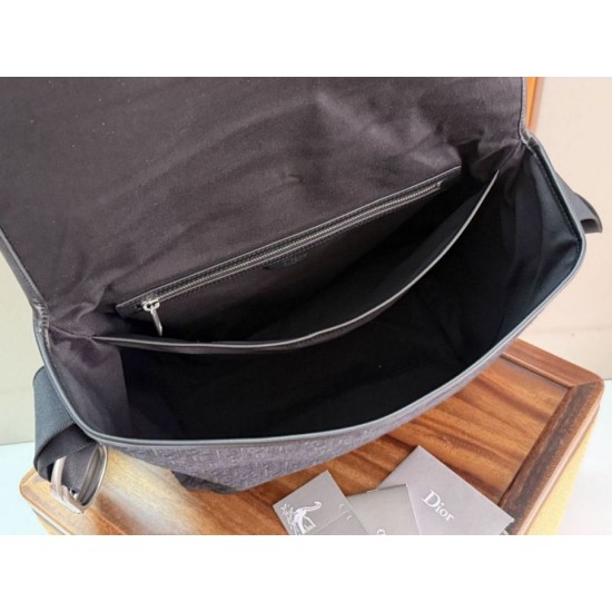 Qualità superiore Replica Borsa a tracolla da uomo Dior Jett con patta Imitazione Outlet