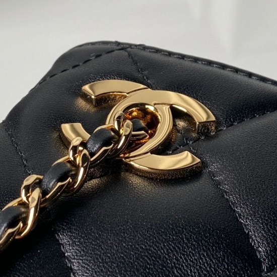 Qualità superiore Replica Borsa shopping piccola Chanel 26S AS6248 Nero Imitazione Outlet