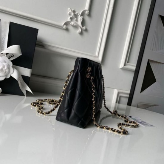 Qualità superiore Replica Borsa shopping piccola Chanel 26S AS6248 Nero Imitazione Outlet