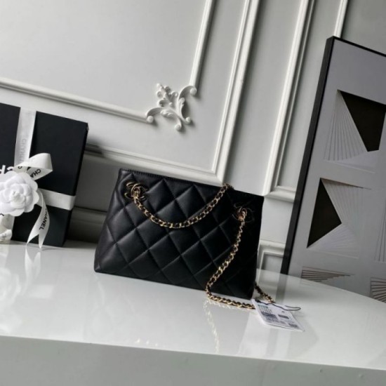 Qualità superiore Replica Borsa shopping piccola Chanel 26S AS6248 Nero Imitazione Outlet