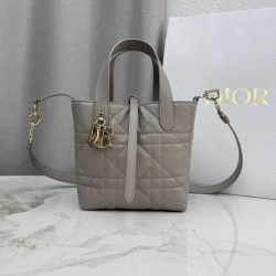 Qualità superiore Replica Borsa tote verticale Dior Toujours piccola Grigia Imitazione Outlet