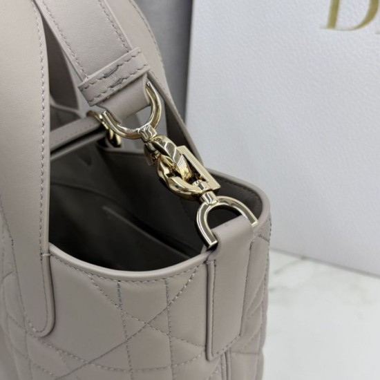 Qualità superiore Replica Borsa tote verticale Dior Toujours piccola Grigia Imitazione Outlet