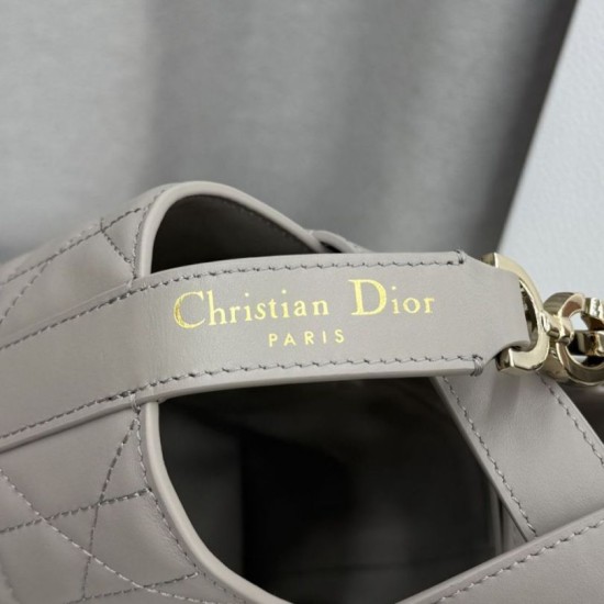 Qualità superiore Replica Borsa tote verticale Dior Toujours piccola Grigia Imitazione Outlet