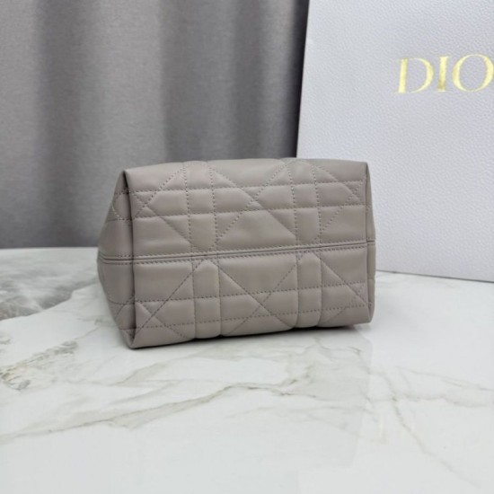 Qualità superiore Replica Borsa tote verticale Dior Toujours piccola Grigia Imitazione Outlet