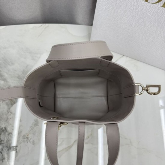 Qualità superiore Replica Borsa tote verticale Dior Toujours piccola Grigia Imitazione Outlet