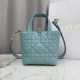 Qualità superiore Replica Borsa tote verticale Dior Toujours piccola Blu Imitazione Outlet