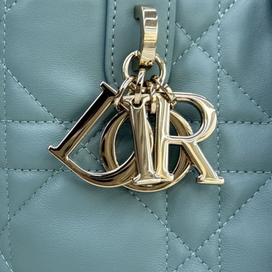 Qualità superiore Replica Borsa tote verticale Dior Toujours piccola Blu Imitazione Outlet